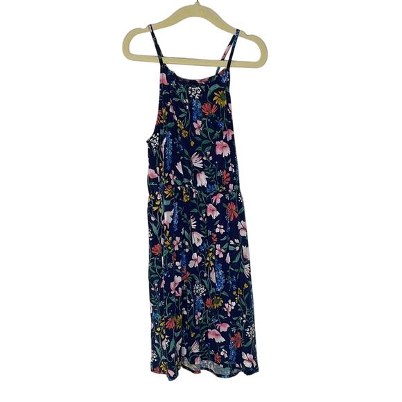 Old Navy Kids Floral maxi Dress - Navy and Multicolor size medium/8 - Picture 1 of 3
